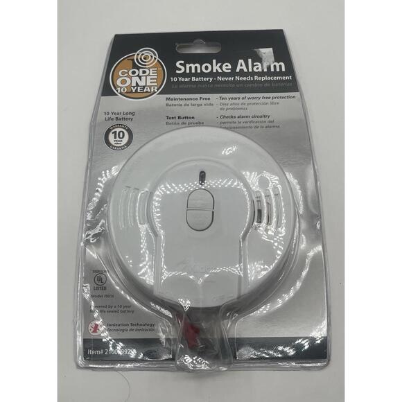 Kidde Worry-Free Battery Powered Smoke Detector with Ionization Sensor - Picture 1 of 1